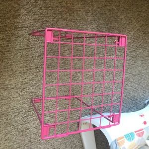 Pink shelf for locker